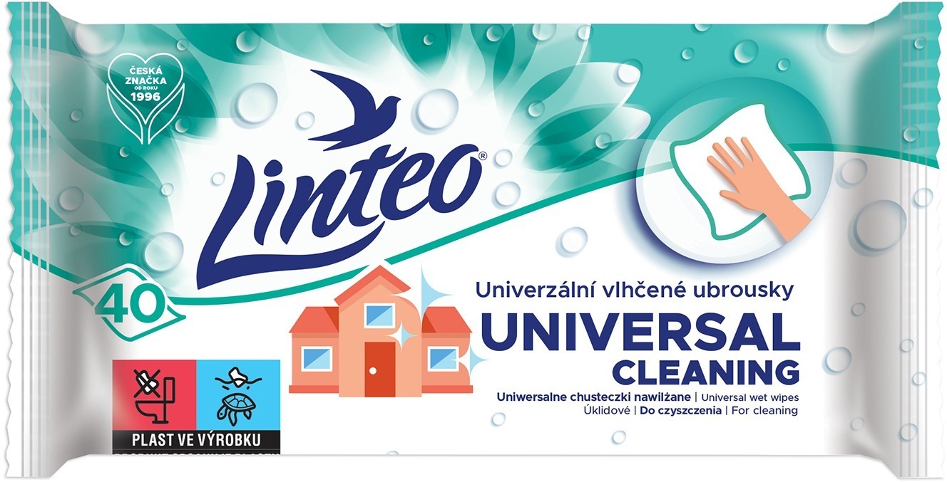 LINTEO Vlhčené obrúsky univerzálne (40 ks)