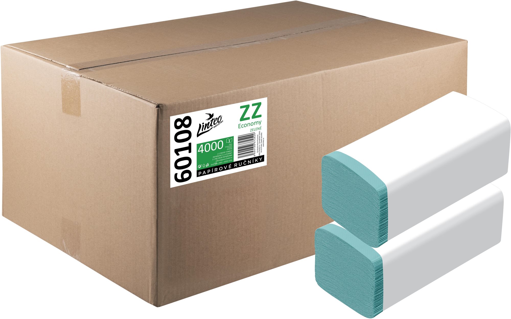 LINTEO ZZ Economy zelené 4000, 200 ks