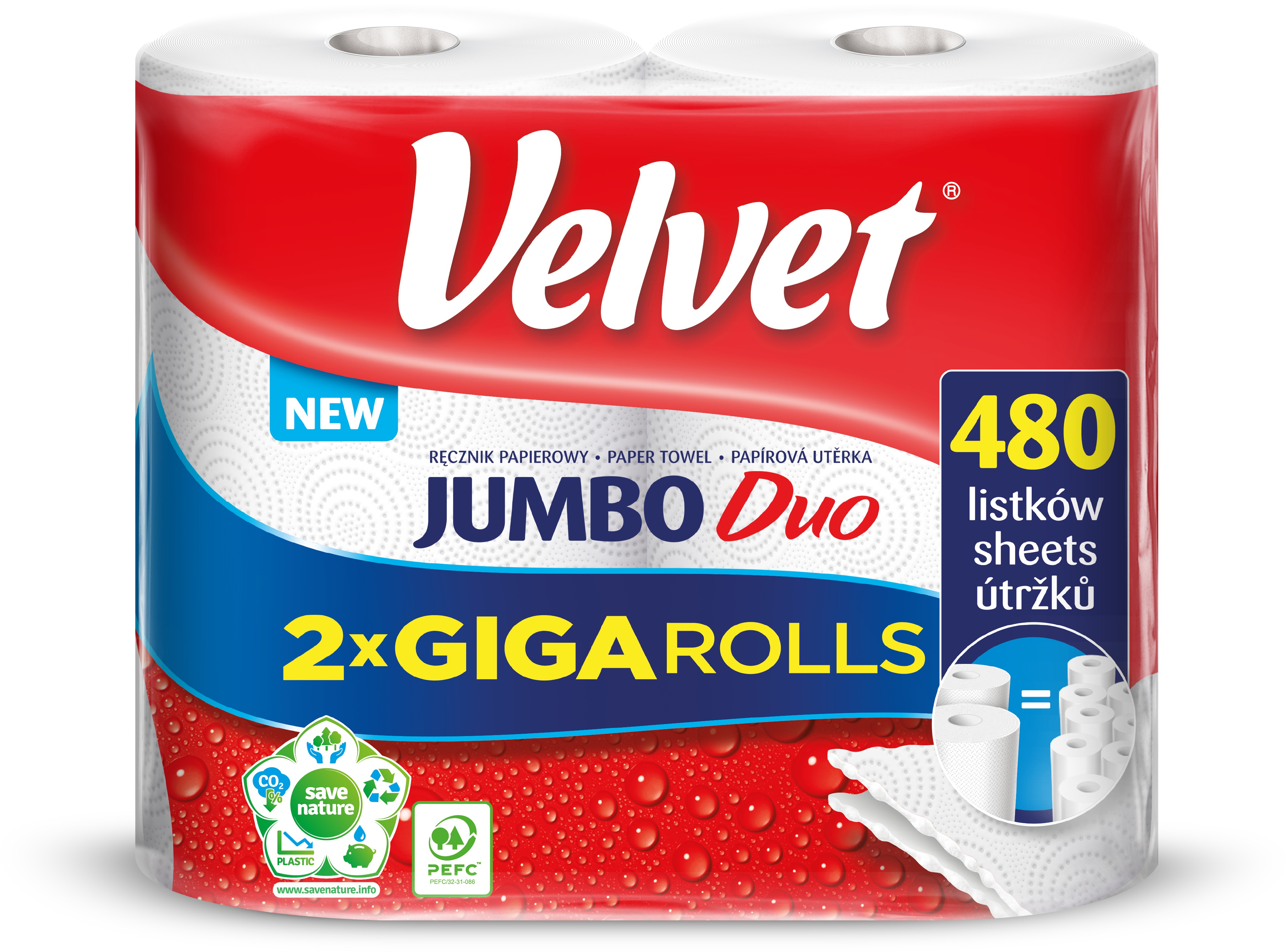 VEĽVET Jumbo Duo 2 ks