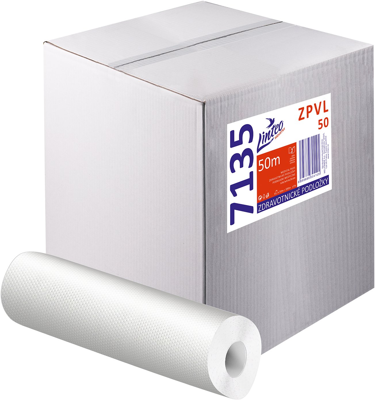 LINTEO Zdravotnická podložka ZPVL 2vr celulóza 50 cm/50 m