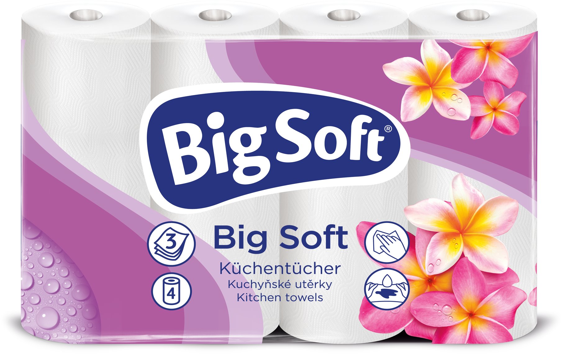 BIG SOFT kuchynské role (4 ks)