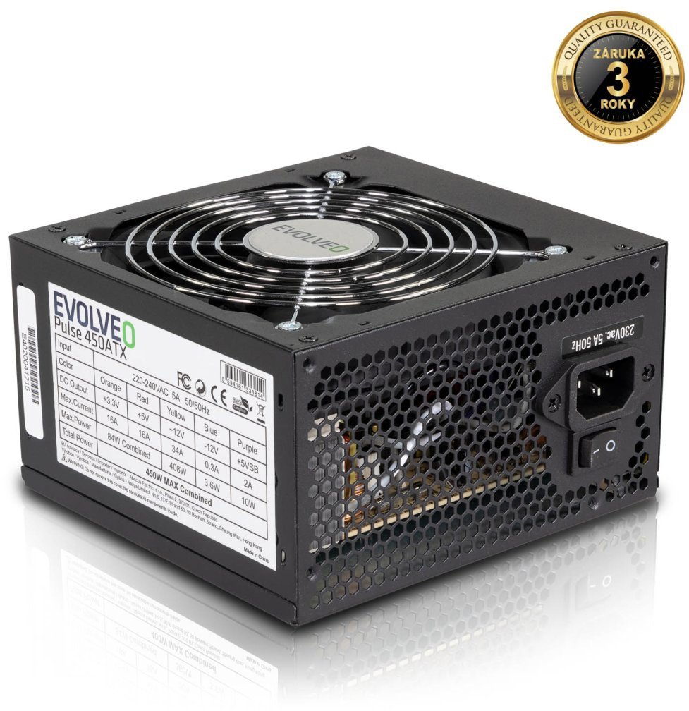 EVOLVEO Pulse 450 W čierny