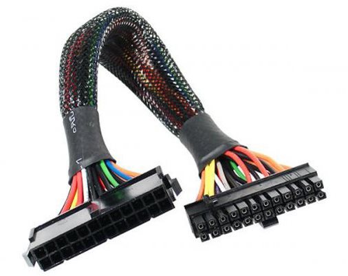 AKASA z 24 pin na 20+4 pin, dĺžka 30 cm