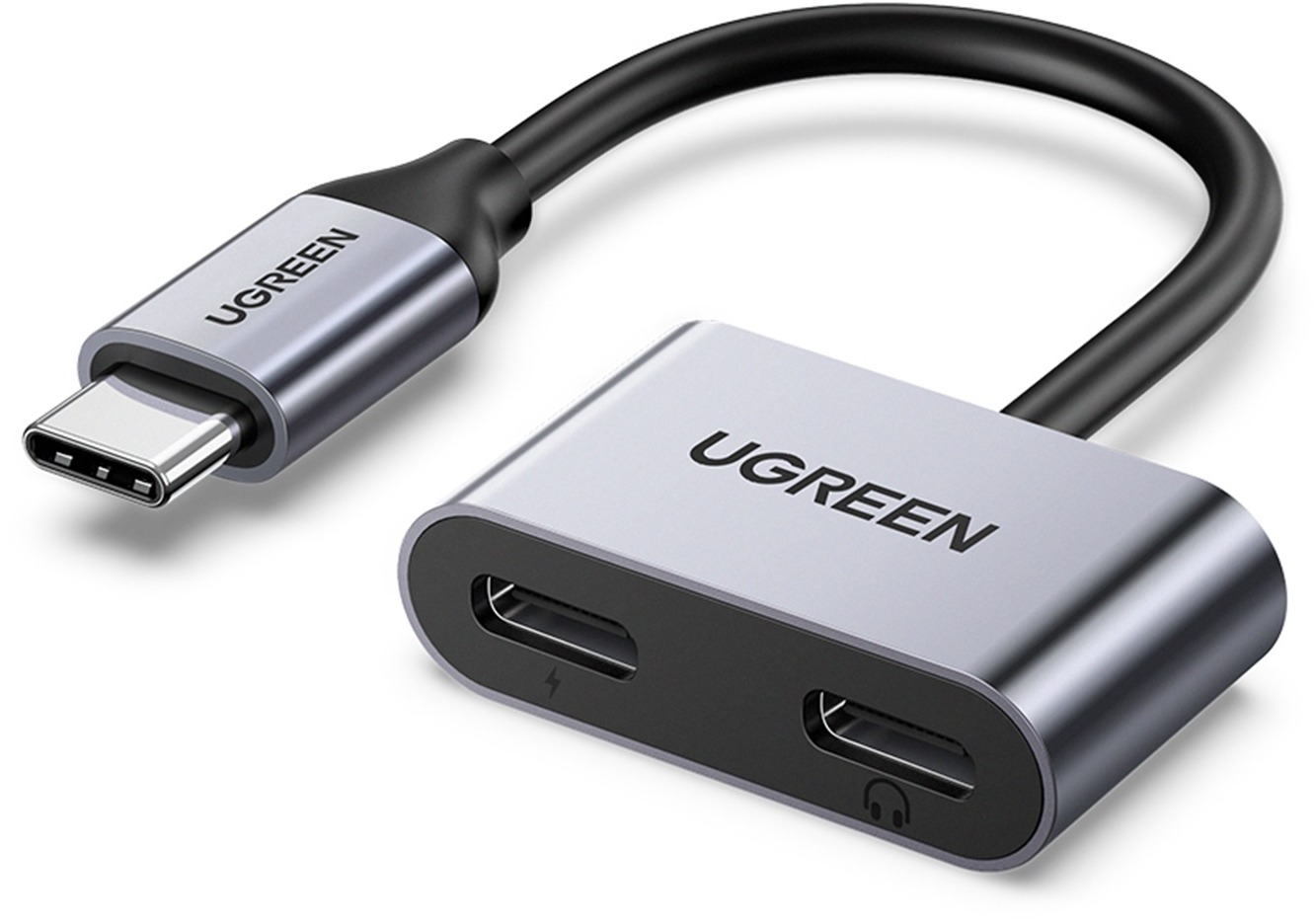 UGREEN Type C Male To Type C Female + Type C Female Audio Adaptér