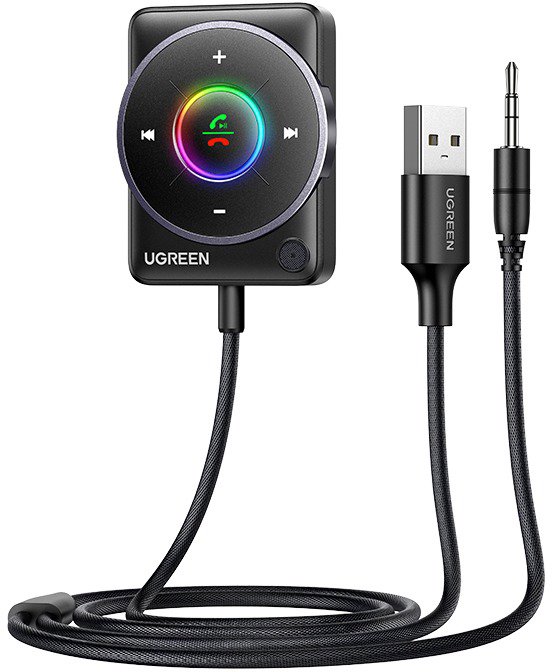 UGREEN Bluetooth5.4 Aux Car Adapter with Enhanced Connection & Noise Cancellation