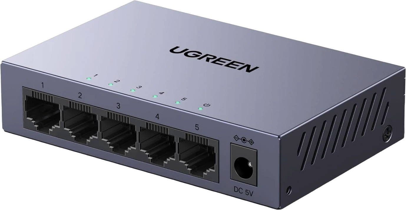 UGREEN 5-Port Gigabit Ethernet Easy Smart Managed Switch