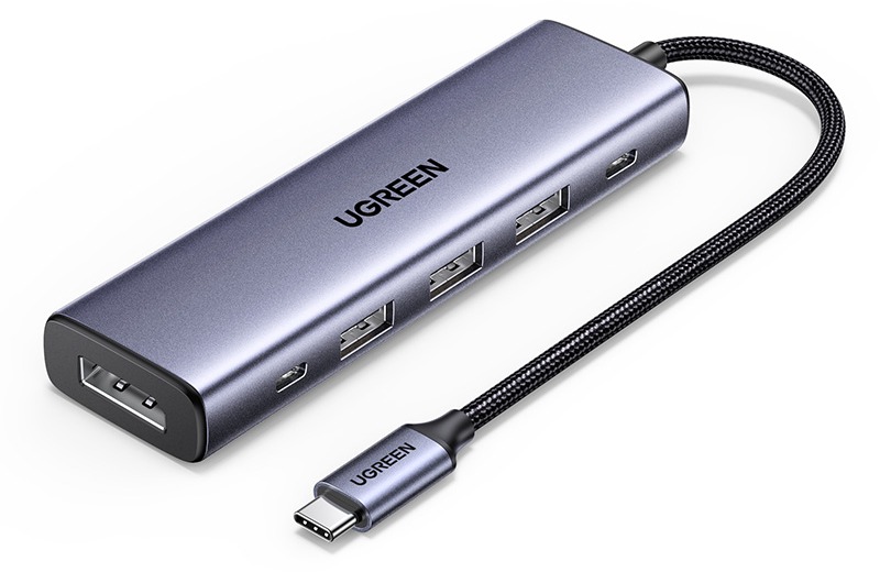 UGREEN 6-in-1 USB-C to 1×DP/2×USB-C/3×USB-A /PD100W