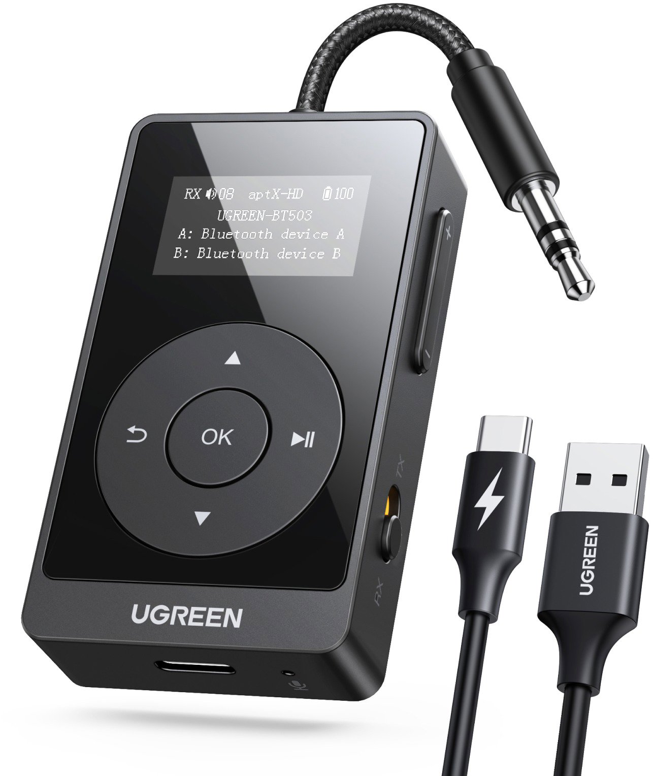UGREEN Bluetooth 5.3 Transmitter Receiver with aptX
