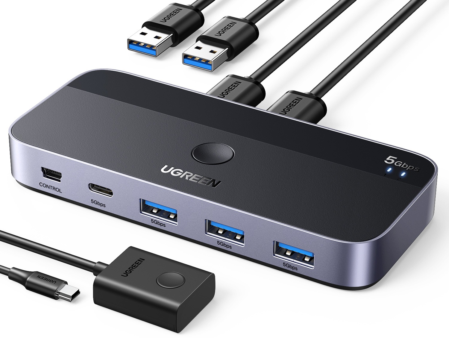 UGREEN USB 3.0 Sharing Switch 2-in-4 Out