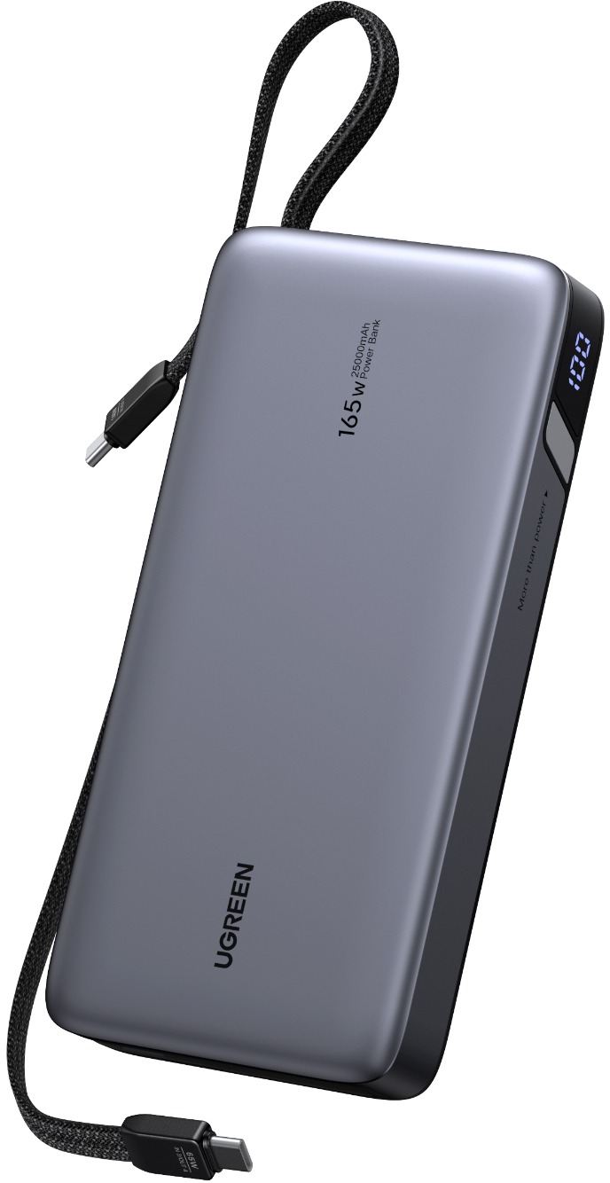 UGREEN 165 W Power Bank with Built-in Cable