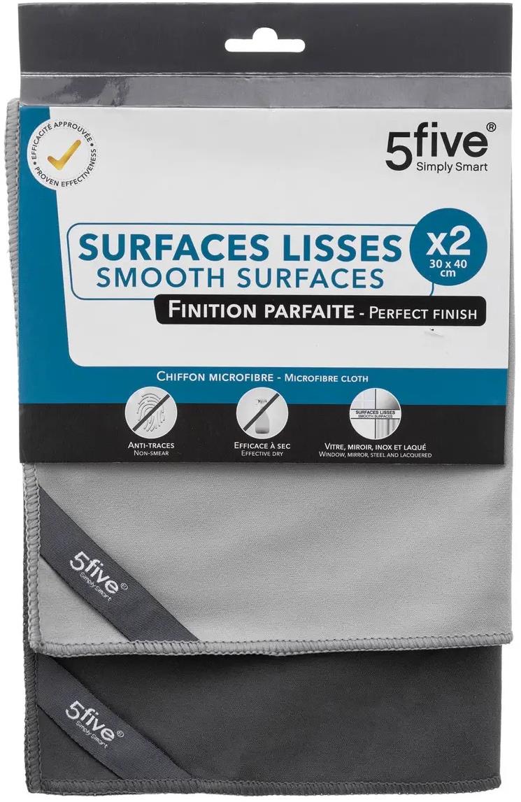 5Five Utierka z mikrovlákna 30 × 40 cm 2 ks