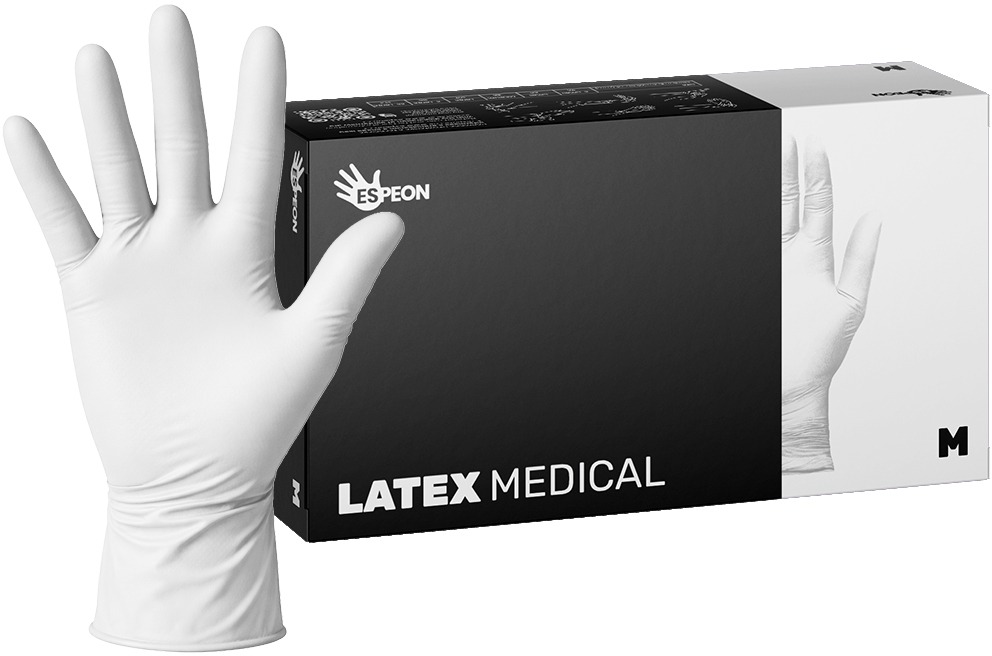 ESPEON Latex Medical biele veľ. M, 100 ks