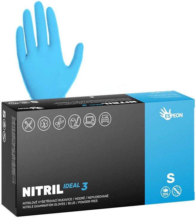 ESPEON Nitril Ideal3 modré veľ. S, 100 ks
