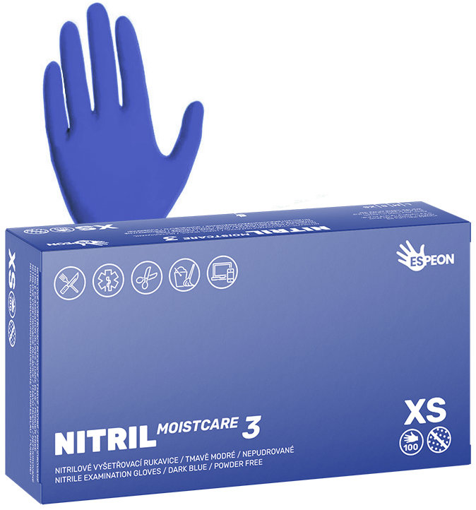 ESPEON Nitril Moistcare3 veľ. XS, 100 ks