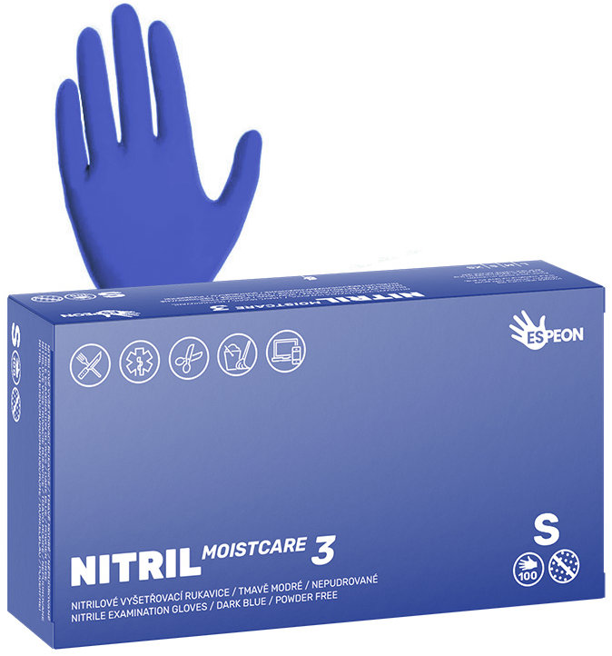 ESPEON Nitril Moistcare3 veľ. S, 100 ks