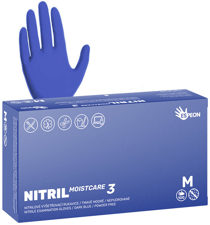 ESPEON Nitril Moistcare3 veľ. M, 100 ks