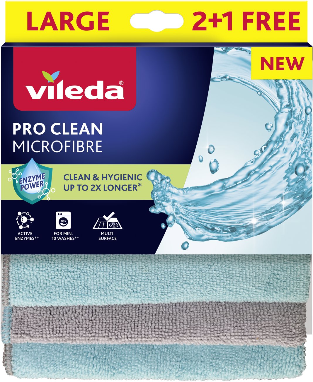 VILEDA Pro Clean, mikrohandrička, 3 ks