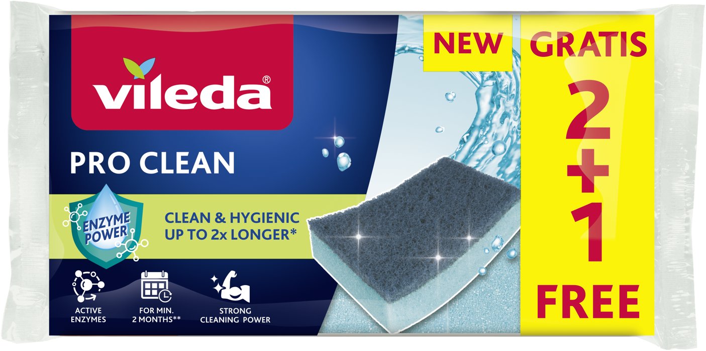 VILEDA Pro Clean hubka 3 ks