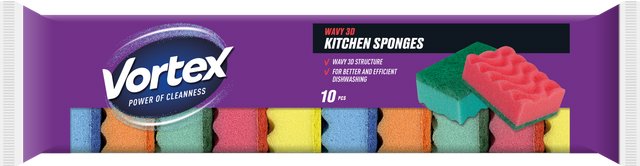 VORTEX Kuchynské hubky 3D 10 ks