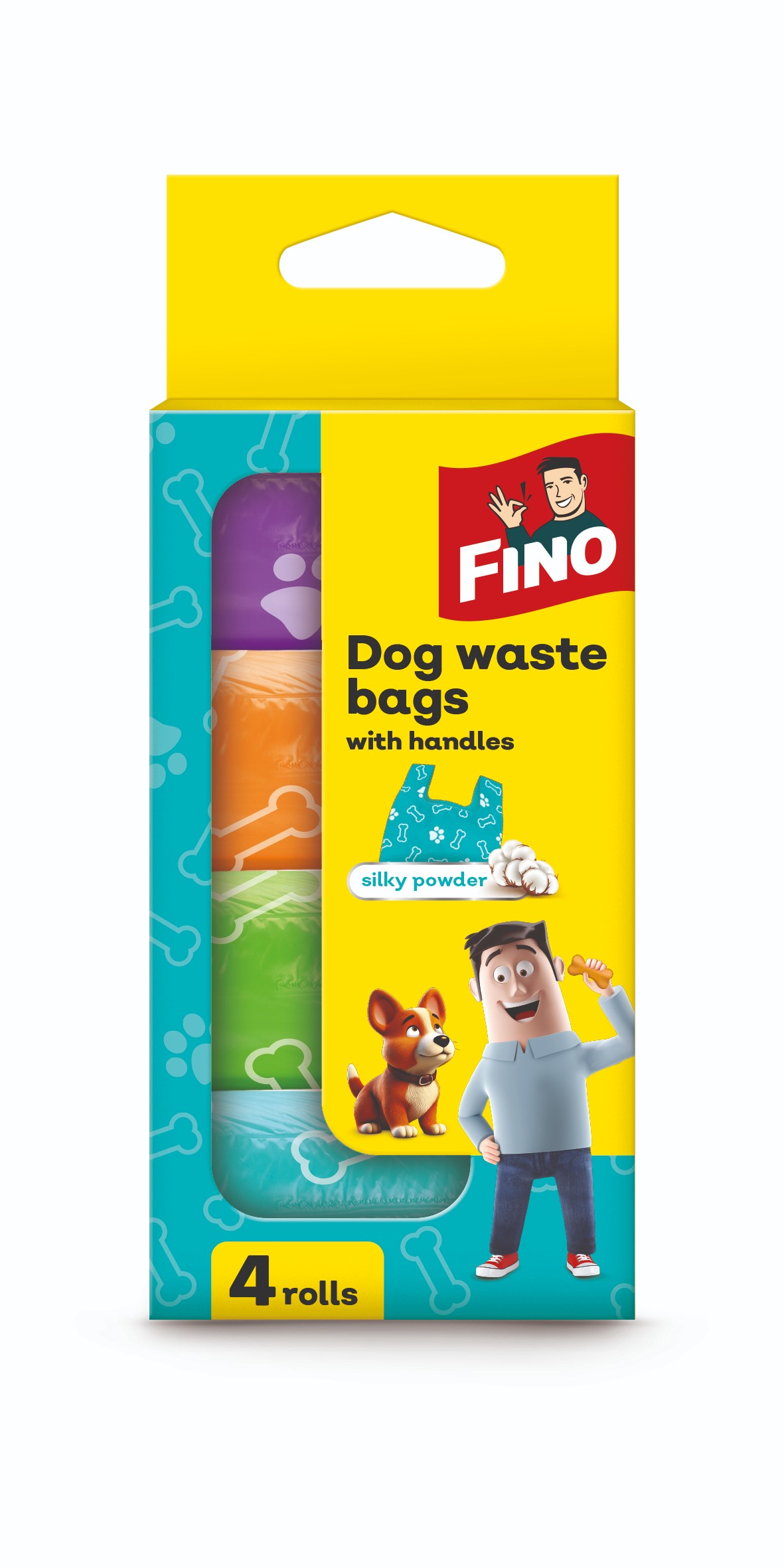 FINO – Vrecká na psie exkrementy 4× 15 ks