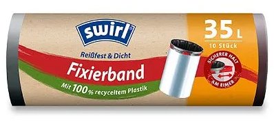 SWIRL Zaťahovacie vrecia s elastickým lemom 35 l, 10 ks