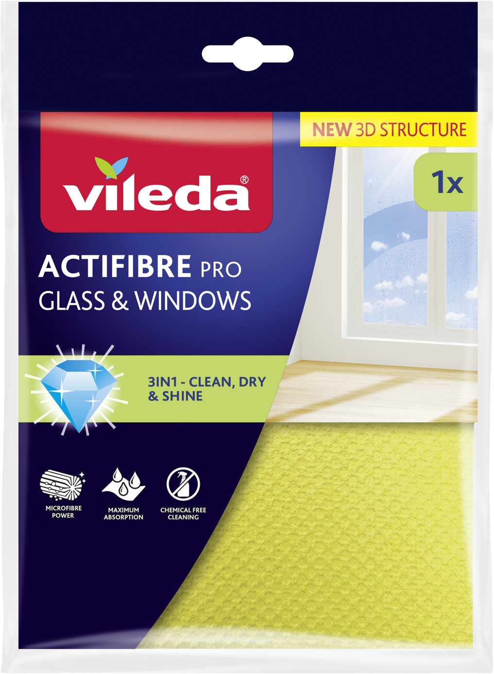 VILEDA Actifibre mikrohandrička na okná