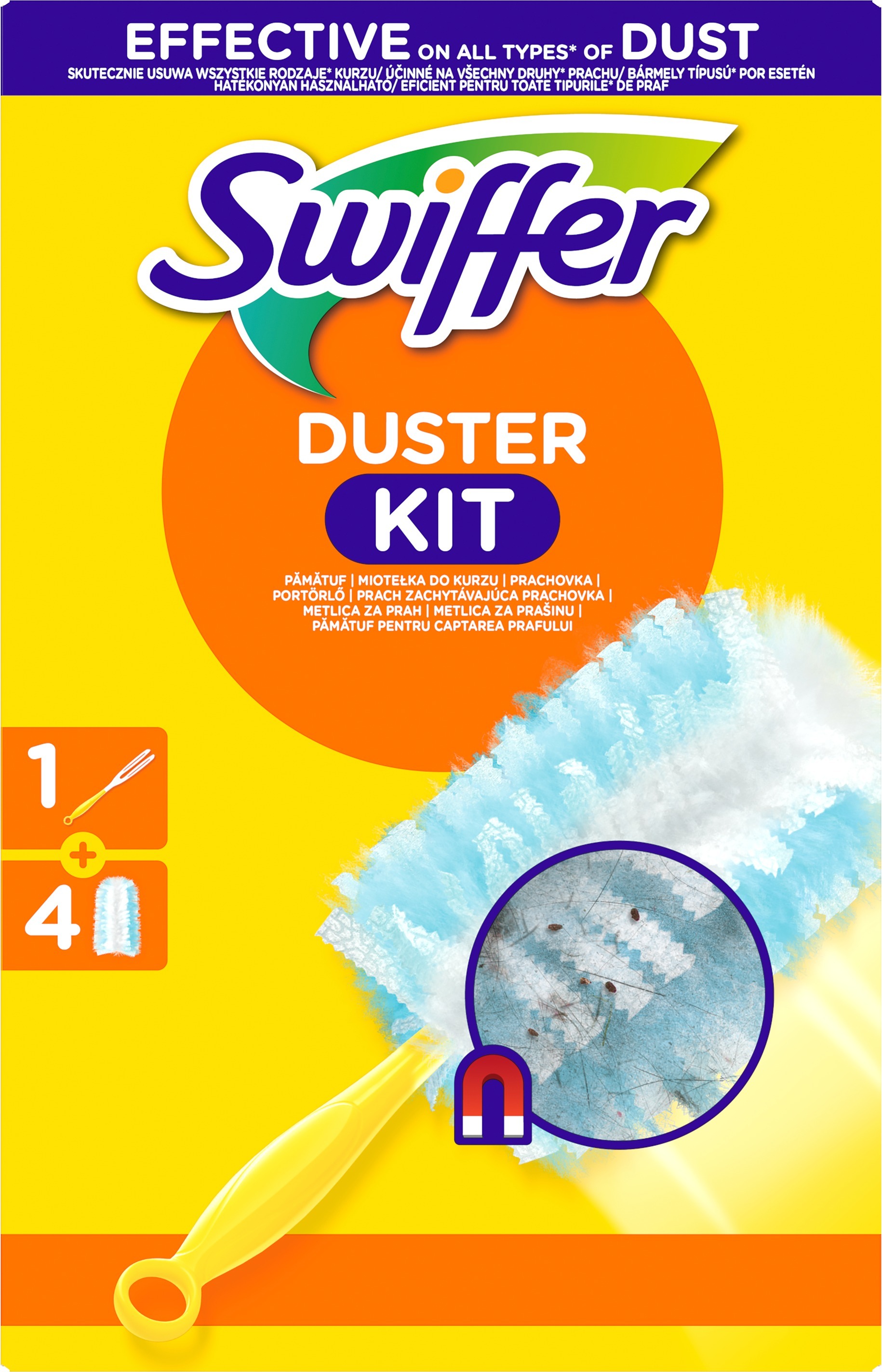 Swiffer Duster prachovka Sada: 1 rukoväť + 4 Náhrady