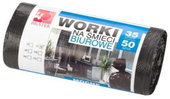 BRATEK vrecia na odpad 35 l, 50 ks