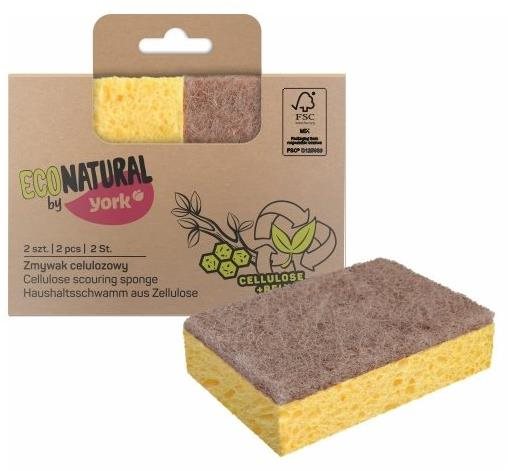 YORK, hubka eco natural celulóza, 2 ks