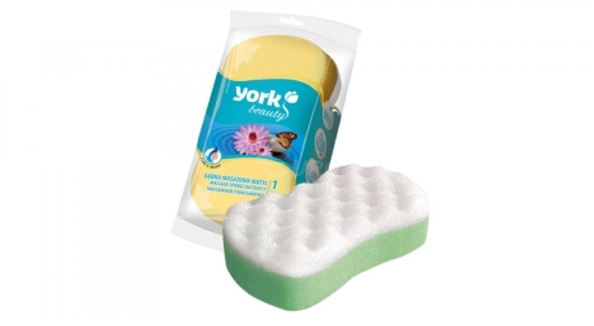 YORK, kúpeľová špongia masážna, motýľ (mix farieb)
