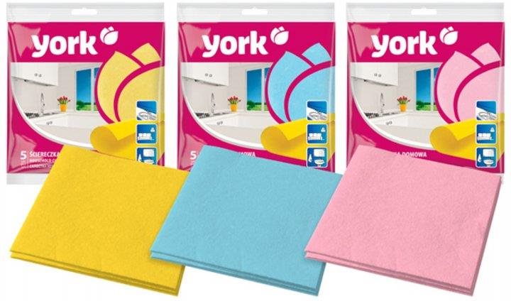 YORK utierka pre domácnosť 5 ks, mix farieb
