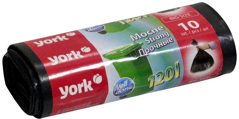 YORK odpadkové vrecia hrubé 120 l, 10 ks