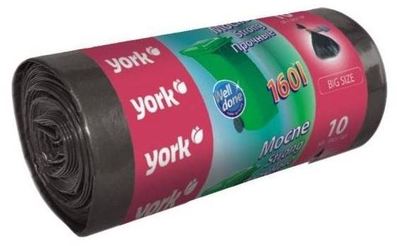 YORK odpadkové vrecia hrubé 160 l, 10 ks
