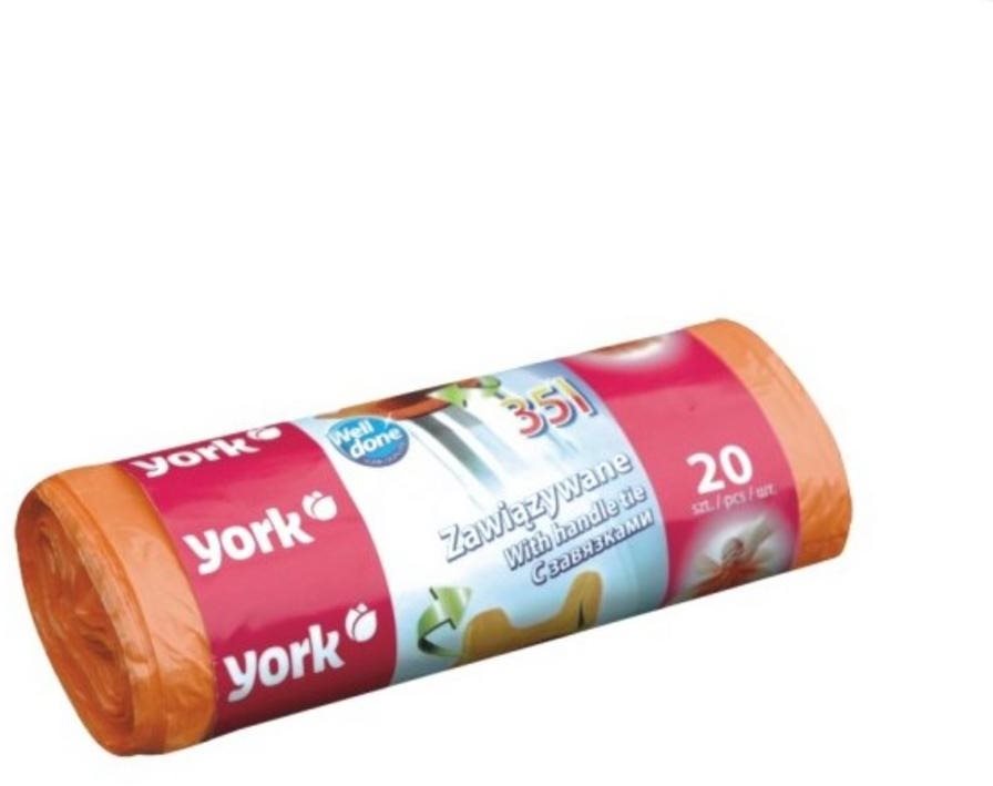 YORK odpadkové vrecia hrubé 35 l, 20 ks