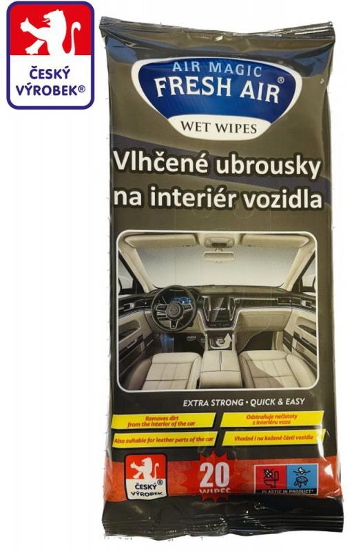 Fresh Air čistiace obrúsky na interiér vozidla, 20 ks