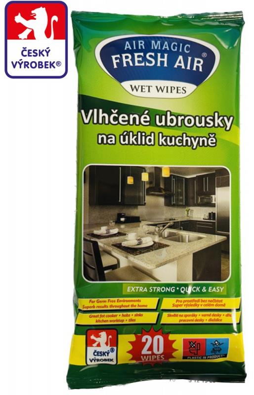 Fresh Air čistiace obrúsky na upratovanie kuchyne, 20 ks