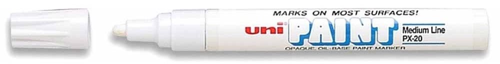 UNI PX-20 2,2-2,8 mm biely