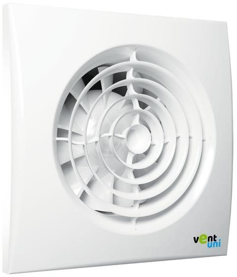 Vent uni Ventilátor VU-125-QF-C-H01 – tichý so spätnou klapkou, časový spínač, hygrostat