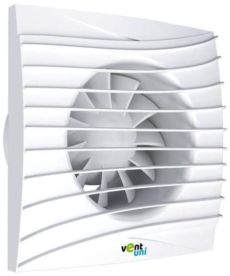 Vent uni Ventilátor VU-100-SF-C-H01 – tichý so spätnou klapkou, časový spínač, hygrostat