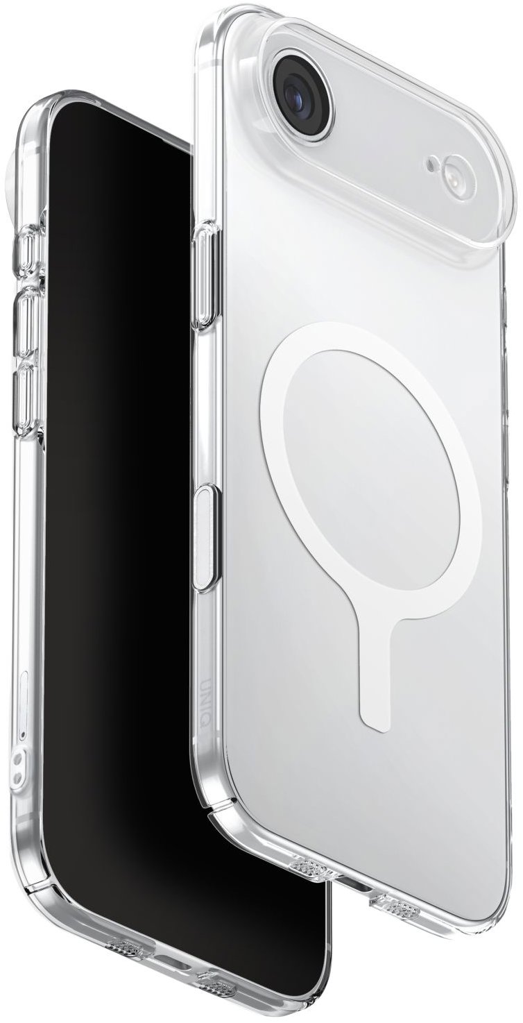 UNIQ Airsuit MagClick charging na iPhone Air, Glossy clear/white