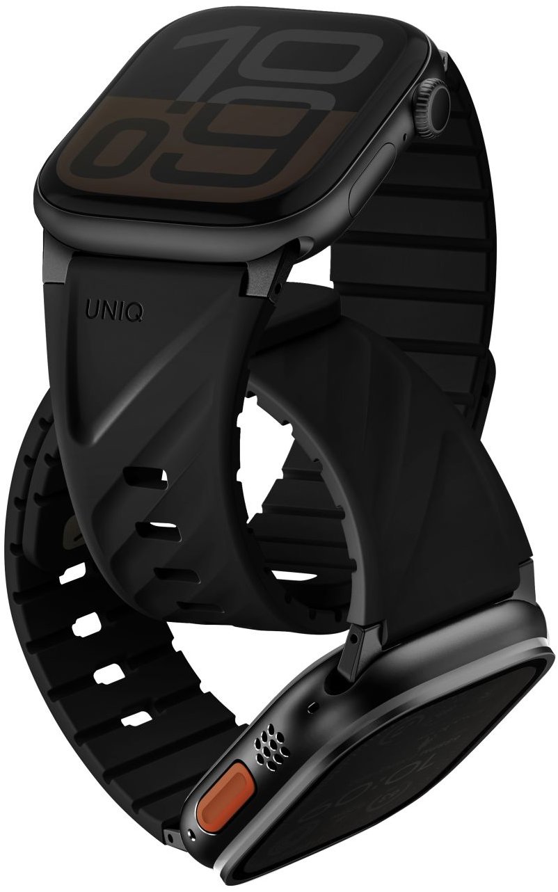 UNIQ Fluo pre Apple Watch 49/46/45/44/42/41/40 mm, Midnight black