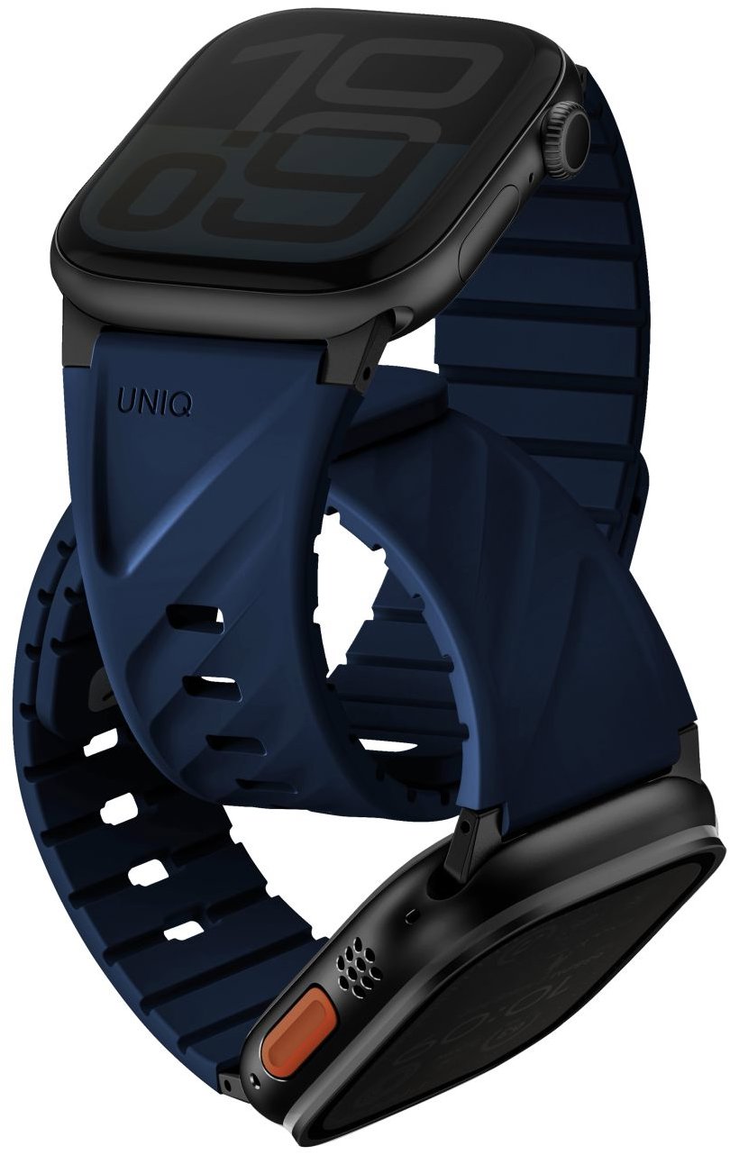 UNIQ Fluo pre Apple Watch 49/46/45/44/42/41/40 mm, Marine blue