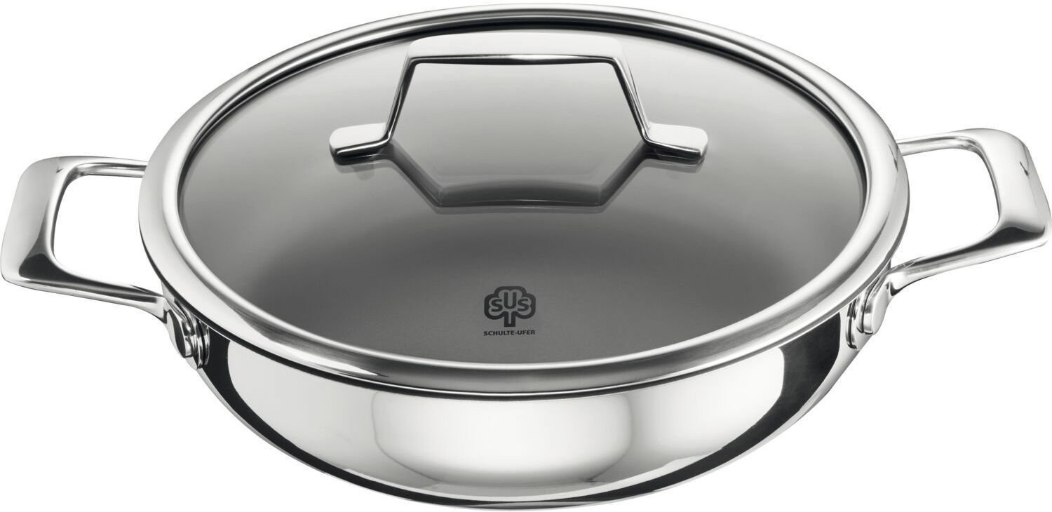 UniverSUS Astral Panvica na vyprážanie so sklenenou pokrievkou, výška 90 mm, dĺžka 330 mm