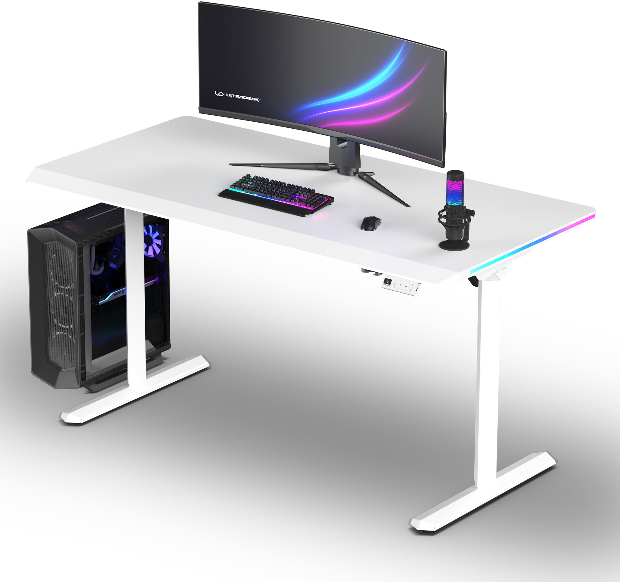 ULTRADESK Quest biela-biela