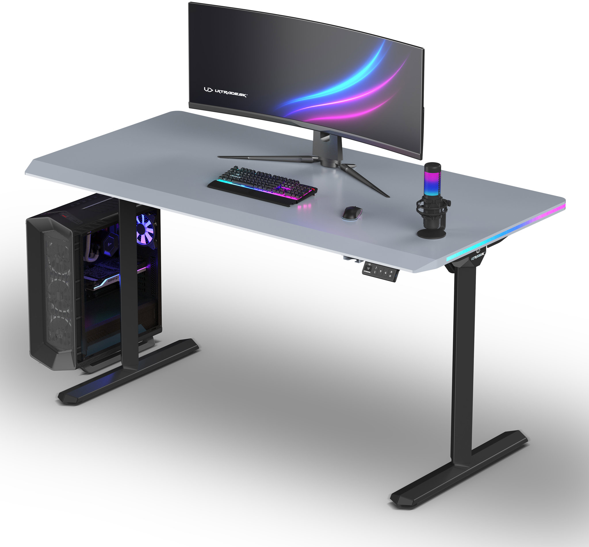 ULTRADESK Quest čierna-sivá