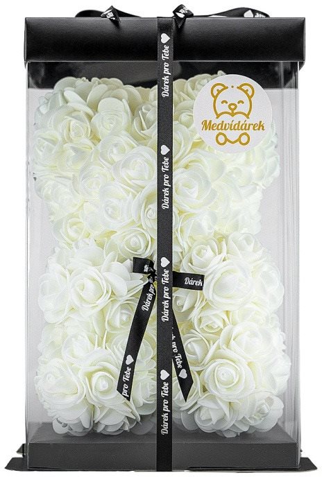 Medvídárek Classic 25 cm darčekovo balený – biely