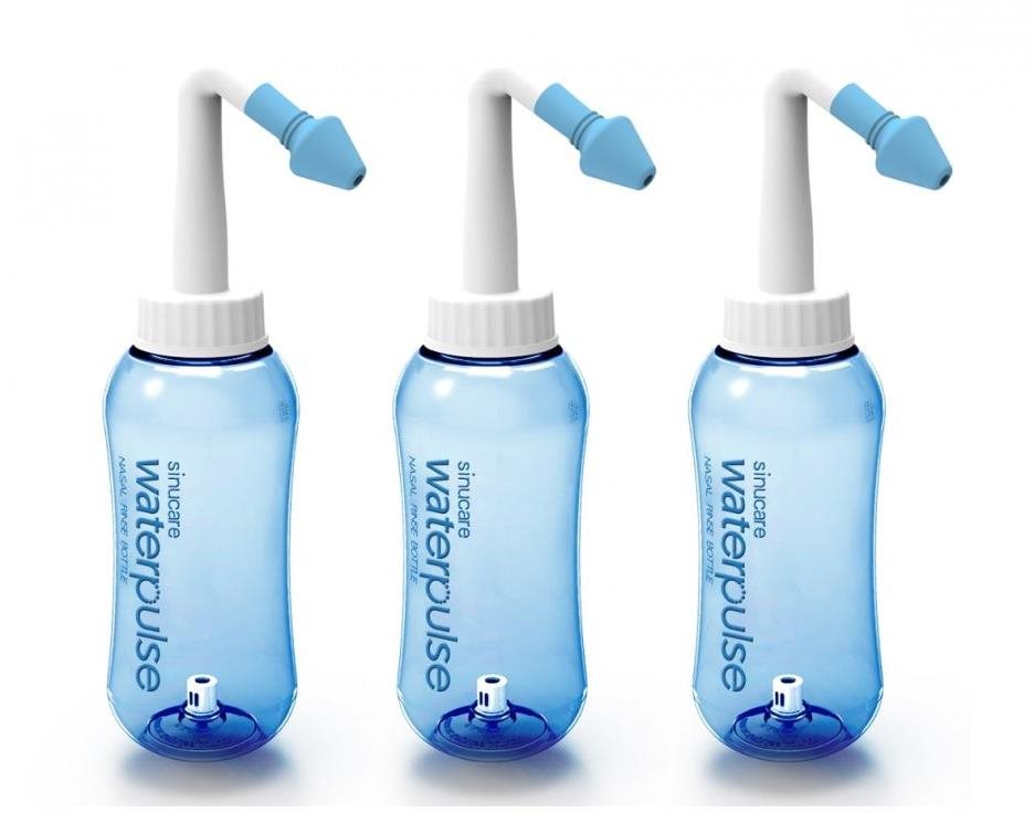 Zvýhodnený balíček 3× WaterPulse Nasal 300 fľaša na výplach nosa 300 ml