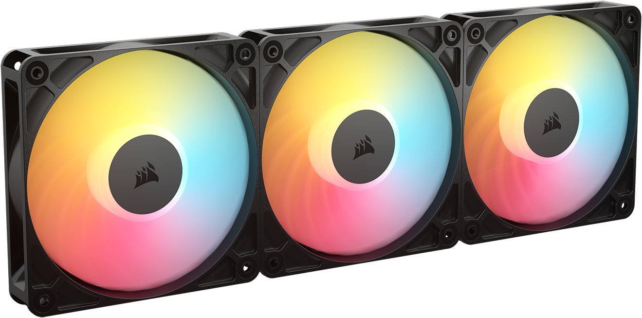 Corsair RS120-R ARGB PWM Reverse Black Triple Pack