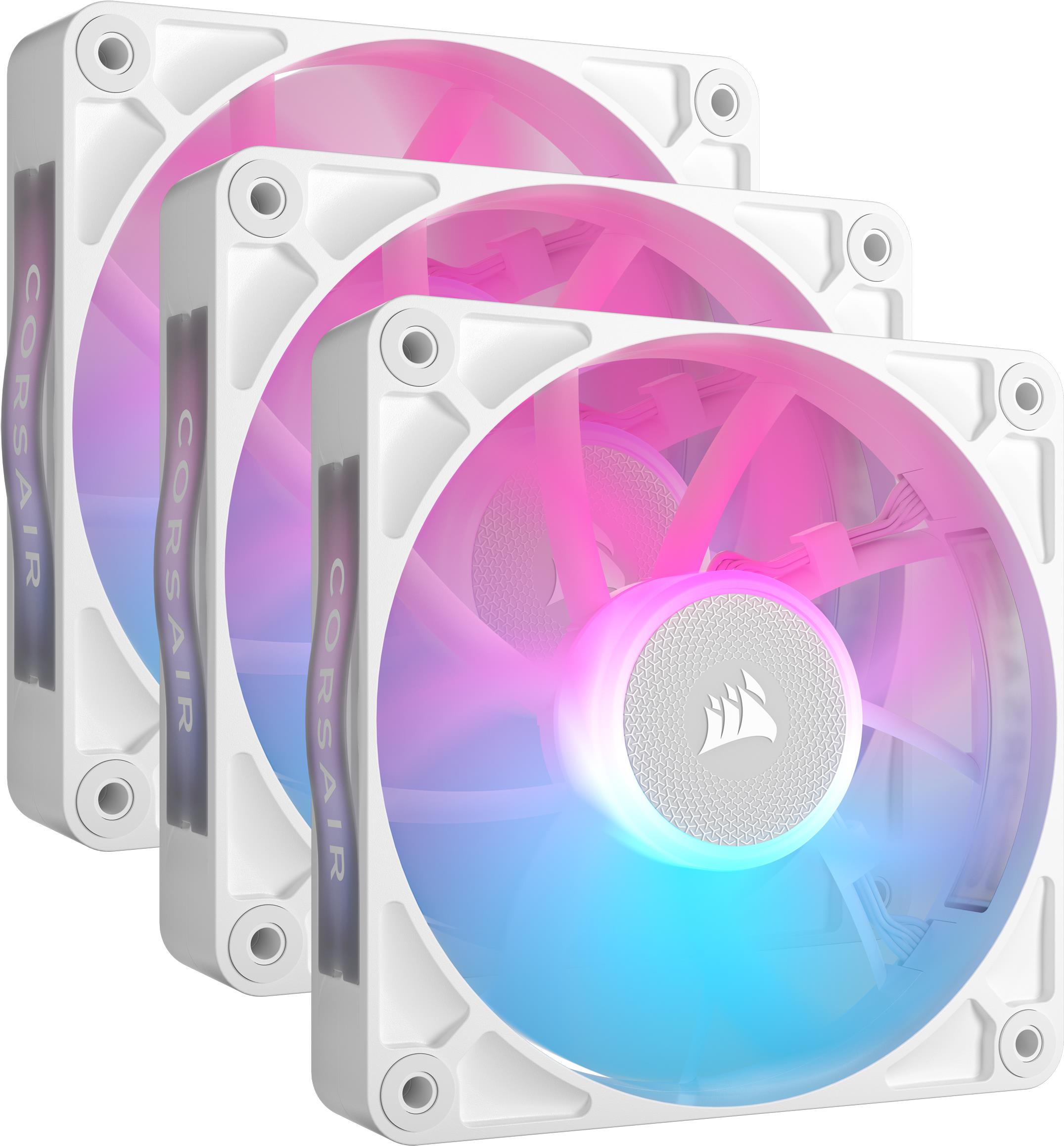 CORSAIR iCUE LINK RX120 RGB Starter Kit - White Triple Pack
