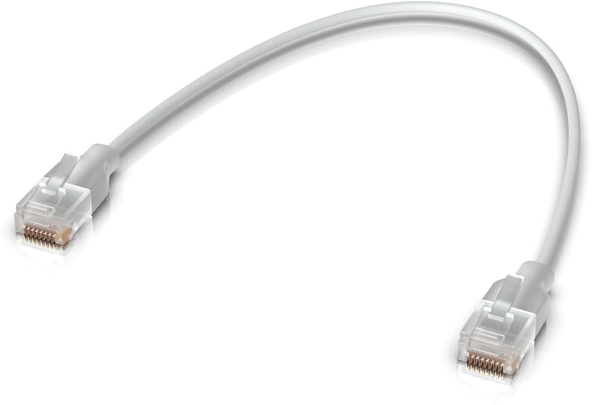Ubiquiti Etherlighting Patch Cable Cat.6, 0,15 m, biely